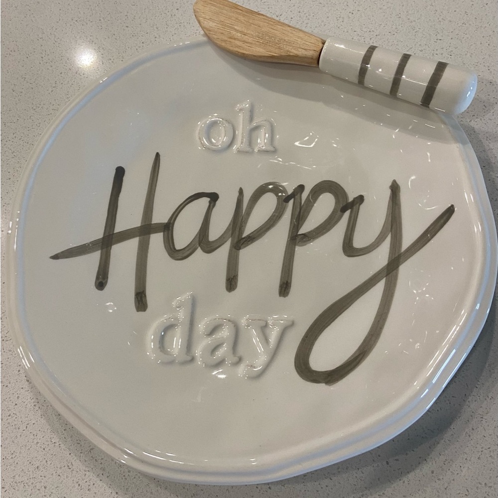 Mud Pie Oh Happy Day Cheese Set